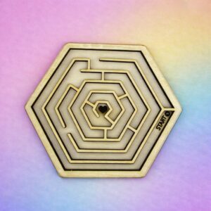 Kids Hexagon Ball Bearing Maze Puzzle