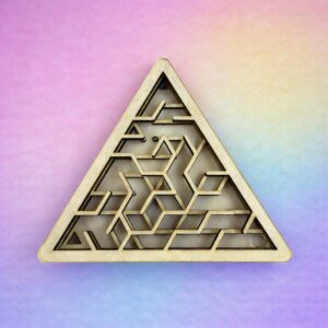 Advanced Triangular Double-Layer Ball Bearing Maze Puzzle for Kids