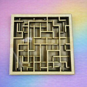 Advanced Square Double-Layer Ball Bearing Maze Puzzle for Kids
