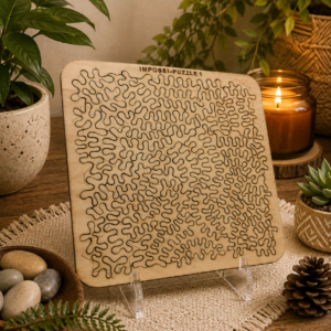 Impossi-Puzzle 1 – Extremely Difficult Wooden Puzzle | Ultimate Brain Teaser Challenge